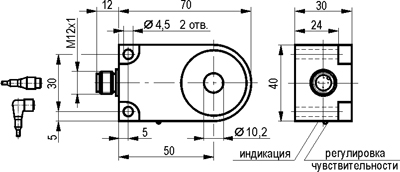 Габариты ISB RC1A5-31P-R10-LZS4